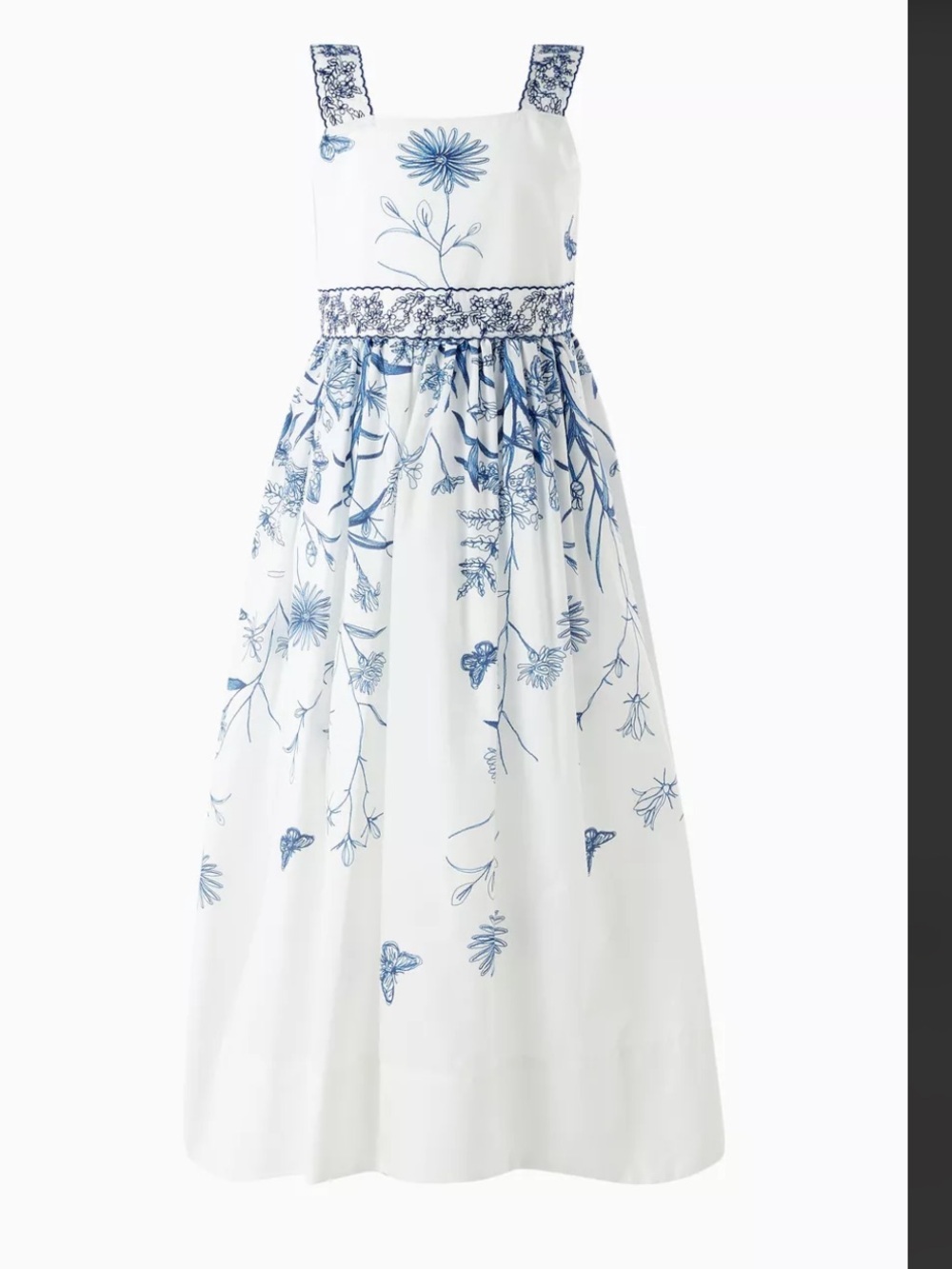 Elie Saab Girls Elegant White and blue floral Dress. NWT
Size 6